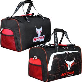 Mytra Fusion сумка для спорту, фітнесу та єдиноборств, для тренувального спорядження, ММА, боксу, дорожня, червоно-чорна
