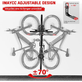 Настінна підставка для велосипеда IMAYCC, до 40 кг, білий (1 шт.)/червоний (2 шт.)