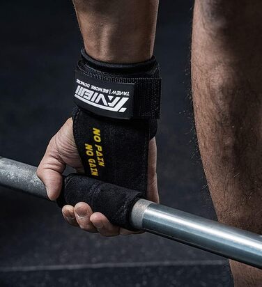 Напульсники для підйому штанги TAVIEW Premium – підтримка зап'ястя, альтернатива рукавичкам для важкої атлетики, фітнесу та силових тренувань