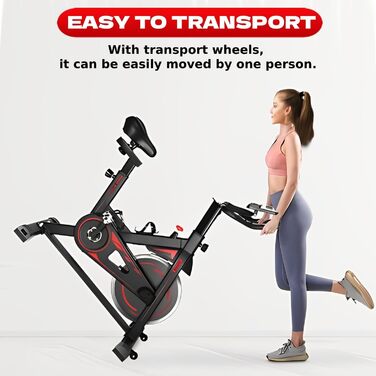 Велотренажер для дому Heimtrainer, 10 кг маховик, регульований опір, LCD-дисплей, вимірювач пульсу, тримач для пляшки та iPad, до 150 кг