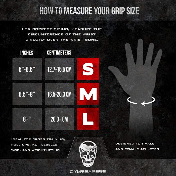 Набір для важкої атлетики Gymreapers: важезні ручки, підтримка зап'ястя, гумові рукавички/ремні, чорний, Medium
