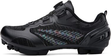 Жіночі велотуфлі для MTB, Mountainbike, сумісні з SPD, дихаючі, чорні (41 EU)