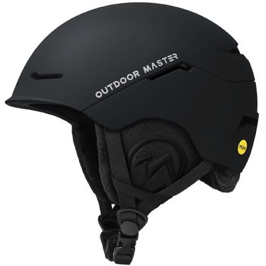 Шолом для гірських лиж та сноуборду OutdoorMaster ELK MIPS, матовий чорний, розмір M