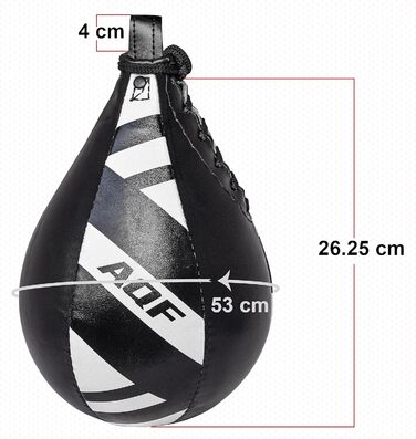 Набір для боксу AQF Boxen: боксерський мішок, боксерська груша, рукавички, чорний/білий