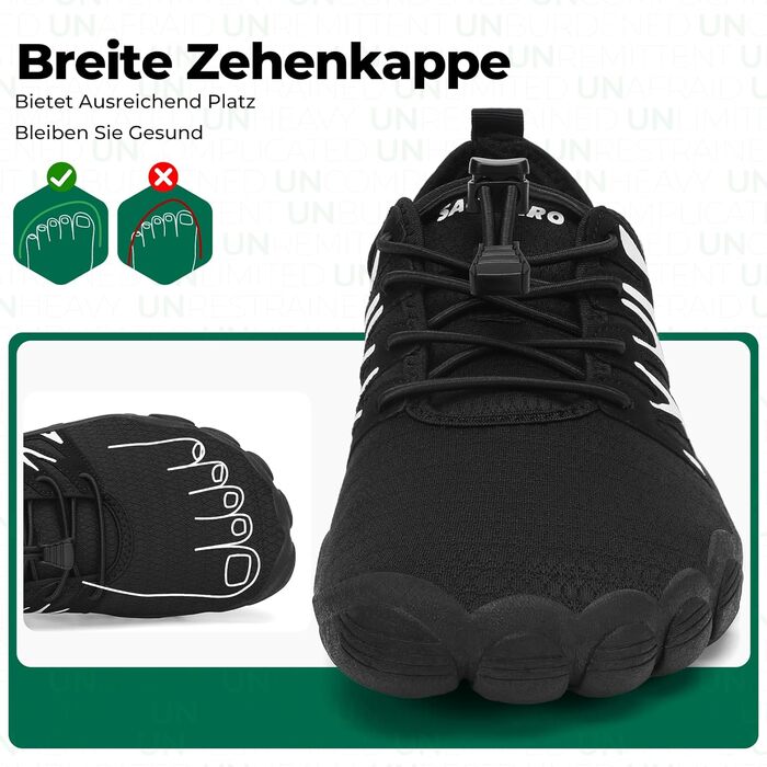 Чоловічі тапочки-шльопанці Saguaro для плавання та відпочинку, легкі, дихаючі, швидко сохнуть, широка передня частина, розмір 39-48 (EU 40, чорний)