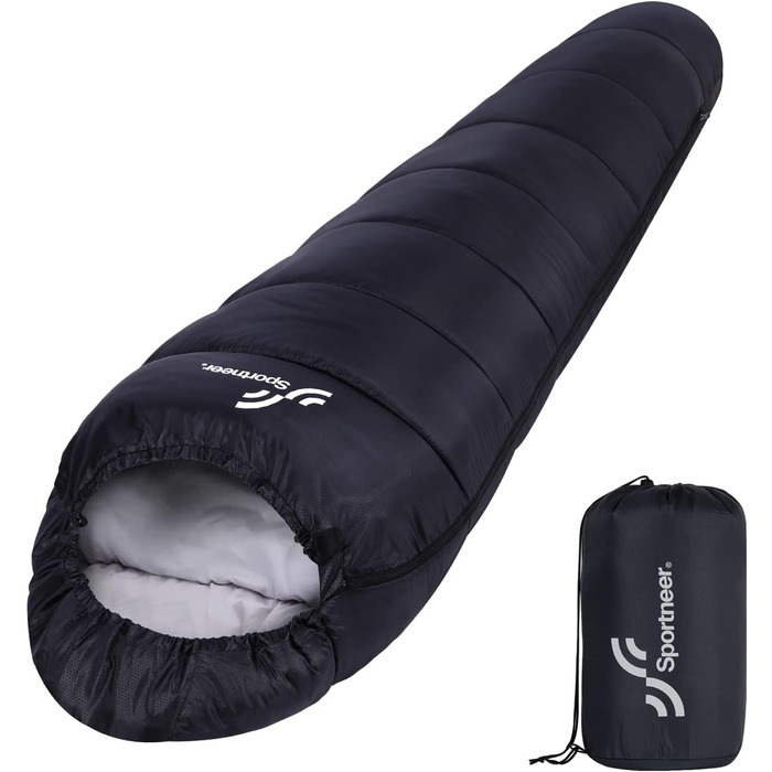 Сплячий мішок Sportneer - компактний та ультралегкий (950г/1500г) - спальний мішок типу 