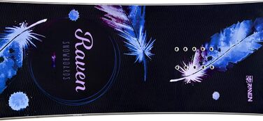 Сноуборд RAVEN Mia Black + Фіксуючі кріплення Fastec FT360 150 см + Fastec Fuchsia M