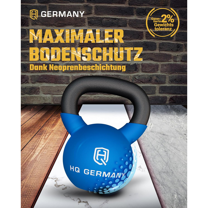 Гантель з неопрену HQ Germany® | Чавунна гантель | 2-32 кг | Стартові набори | Допуск ваги ±2,0%