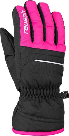 Дитячі футбольні рукавички Reusch Alan Junior, чорний/рожевий, модель Glo 4