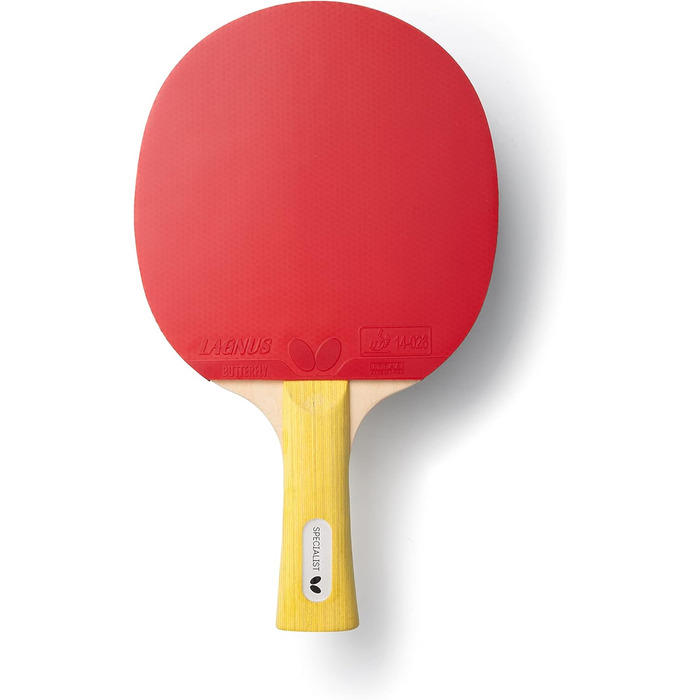 Професійна ракетка для настільного тенісу BUTTERFLY Specialist, чорний/червоний, ITTF, для змагань