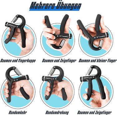 Набір для тренування зап'ястя 2 шт. (5-60 кг), тренажер для рук та зап'ястя, Grip, антиковзкий, для спортсменів та відновлення, FC0101 (Світло-сірий)