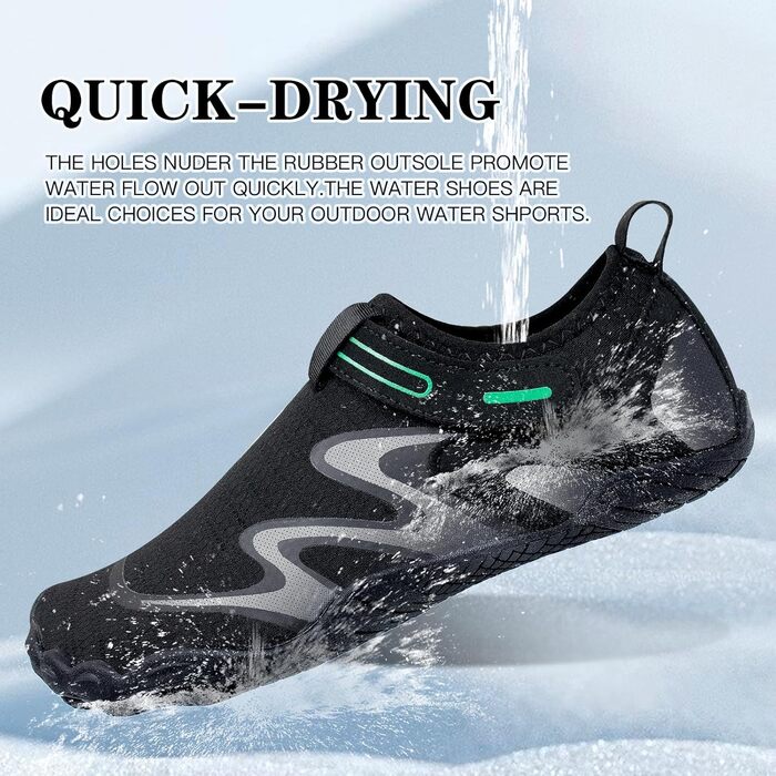 Чоботи для плавання та водних видів спорту: чорні, 41 EU (для жінок та чоловіків)