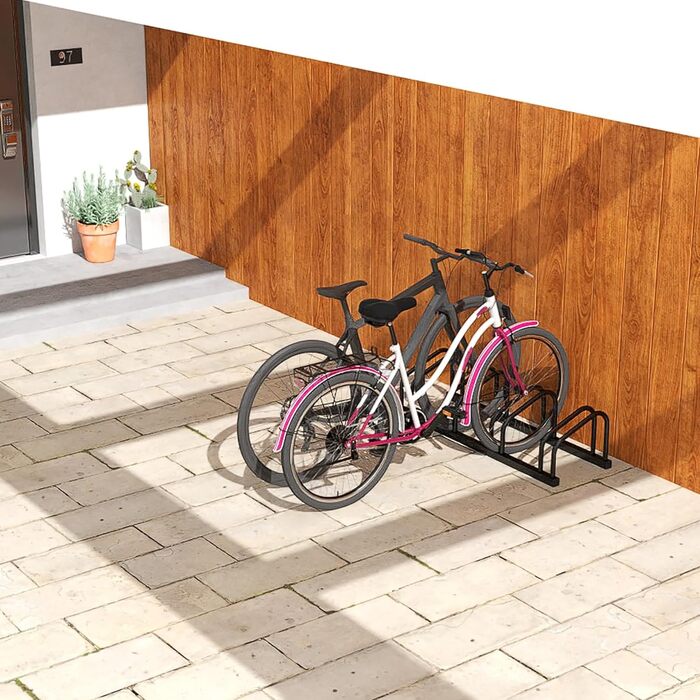 Стійка для велосипедів HENGMEI на 2 велосипеда, сталева, для шин 30-65 мм, настінний/підлоговий монтаж