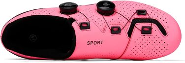 Велосипедні черевики для чоловіків: MTB, шосе, маунтінбайк, Radschuhe з системою кріплення 2-х педалей та пряжкою. Колір: зелений, рожевий (41 EU)