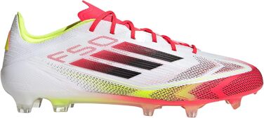 Бутси для футболу Adidas F50 Club Unisex для жорстких майданчиків (40 2/3 EU, біло-чорні)