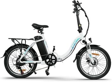 Електровелосипед KAISDA складаний 20 дюймів, 36V 13Ah, до 75 км, для дорослих, універсальний міський та гірський електробайк