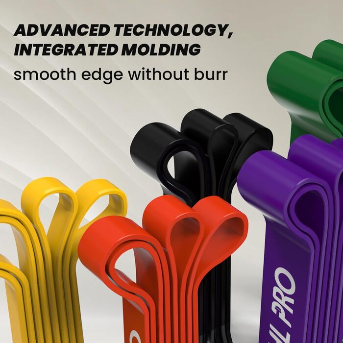 Набір еластичних стрічок для фітнесу та реабілітації (5 шт.)