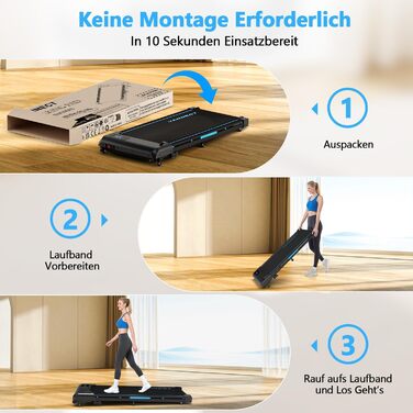 Walking Pad - компактний біговий тренажер для дому з регулюванням нахилу до 9%, швидкість 1-10 км/год, LED-дисплей, пульт дистанційного керування, потужність 2.75HP, максимальне навантаження 150 кг, без монтажу