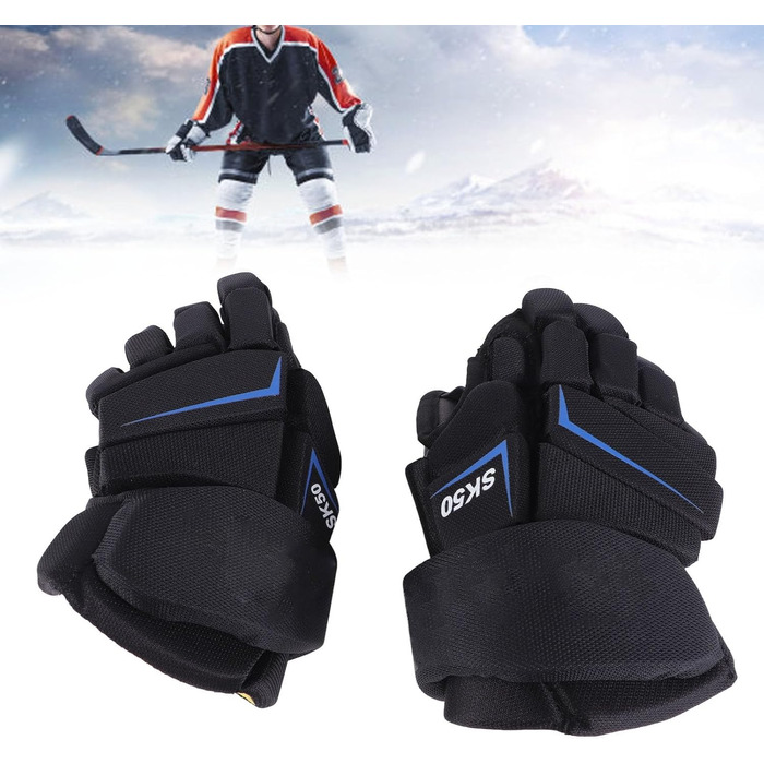 Ківш для хокею VGEBY, 1 пара. Дихаючі рукавички для хокею з захистом пальців, зручні рукавички з нейлону (22,86 см / 9 дюймів)
