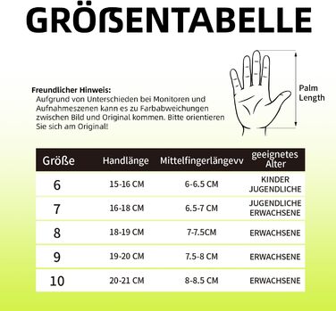 Футбольні воротарські рукавички Torwarthandschuhe: гарне зчеплення, розміри 6-10, для дітей, підлітків та дорослих, зелені