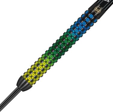 Дротики для дартсу WINMAU Firestorm, професійні, вольфрамові, 23 г, з оперенням і стержнями, стілтіп