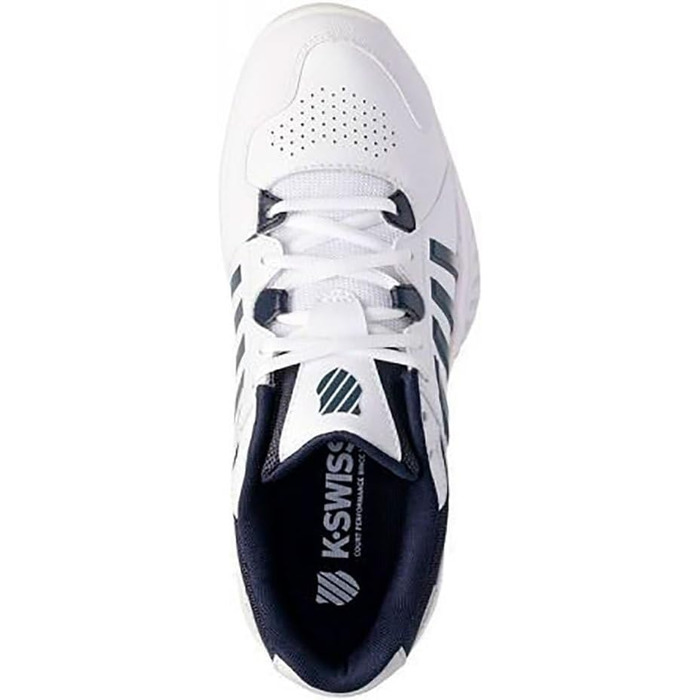 Тенісне взуття K-Swiss Receiver V для чоловіків (42 EU, білий, Peacoat, Silver)