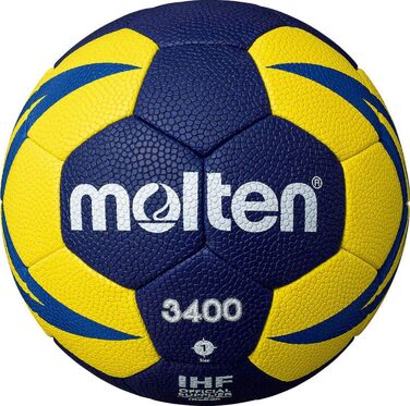 Гандбольний м'яч Molten H3X3400-NB, розмір 3, синій, тренувальний, поліуретан
