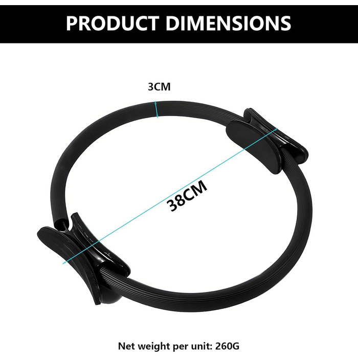 Кільце для пілатесу – тренажер для пресу, ніг та сідниць, для дому. Підходить для початківців та професіоналів
