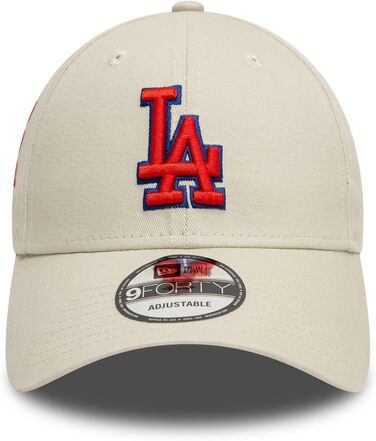 Кепка New Era Basecaps 9Forty, регульована, унікальні дизайни, вигнутий козирок, логотип, універсальний розмір (Los Angeles Dodgers #37297)