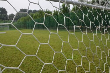 Мережа футбольні ворота Aoneky 7.3x2.4м, біла - запасна сітка для тренувань (5/7/11 осіб)