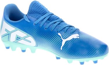 Дитячі футбольні черевики PUMA Unisex, розмір 32.5 EU, кольори Hyperlink Blue/Mint/Puma White