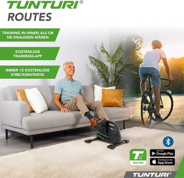 Міні-велотренажер Tunturi Pedaltrainer Cardio Fit (M45) для рук та ніг, домашній тренажер для літніх людей з регулюванням опору та LCD-дисплеєм