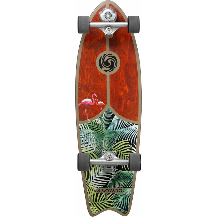 Лонгборд STAR SCOOTER Surf Skateboard Vintage Retro Cruiser, швидкісний, ABEC-11, комплект, унісекс, Exotic