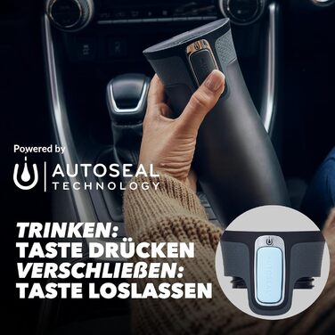 Термокружка Contigo West Loop Autoseal 470 мл, нержавіюча сталь, для кави та чаю, з кришкою від протікання (Iced Aqua)
