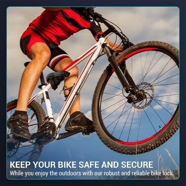 Замки для велосипеда з цифровим кодом, 11 кольорів, 90 см, рівень безпеки 8, 5-значний код, ланцюговий замок для велосипеда, мотоцикла, ролера, дверей (чорний)