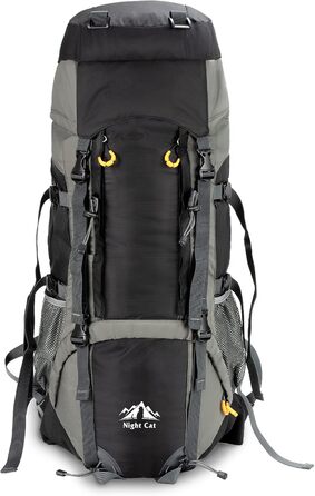 Рюкзак Night Cat 70/90 л для трекінгу, подорожей та кемпінгу, універсальний туристичний рюкзак для чоловіків і жінок, дихаючий, для гір, велоподорожей та альпінізму