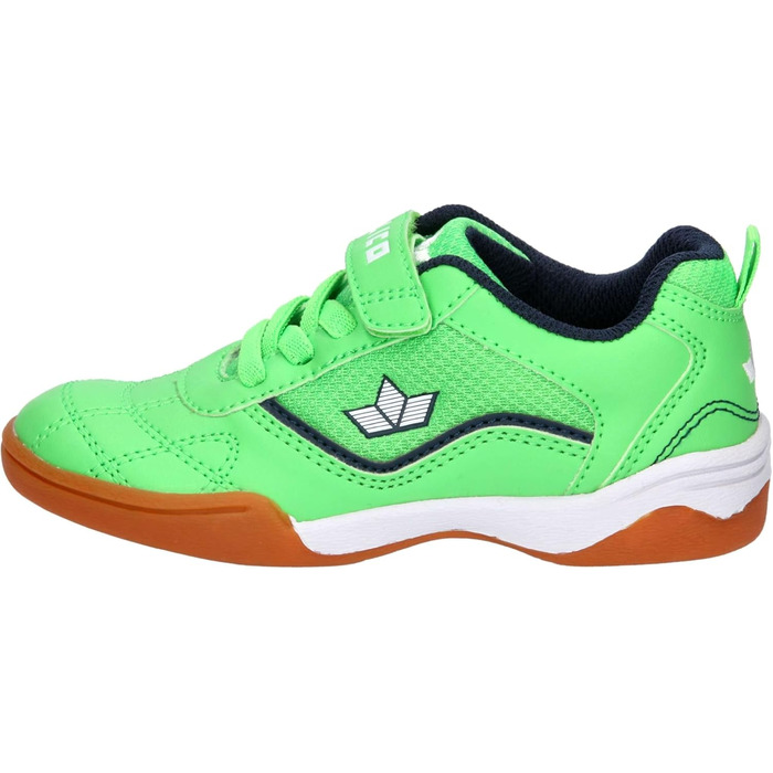 Дитячі спортивні зальні черевики Lico Sloan для занять спортом (28 EU, зелено-морські, білі)