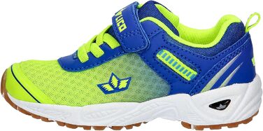 Дитячі спортивні тапочки Lico Barney для залу, 35 EU, блакитний, лимонний