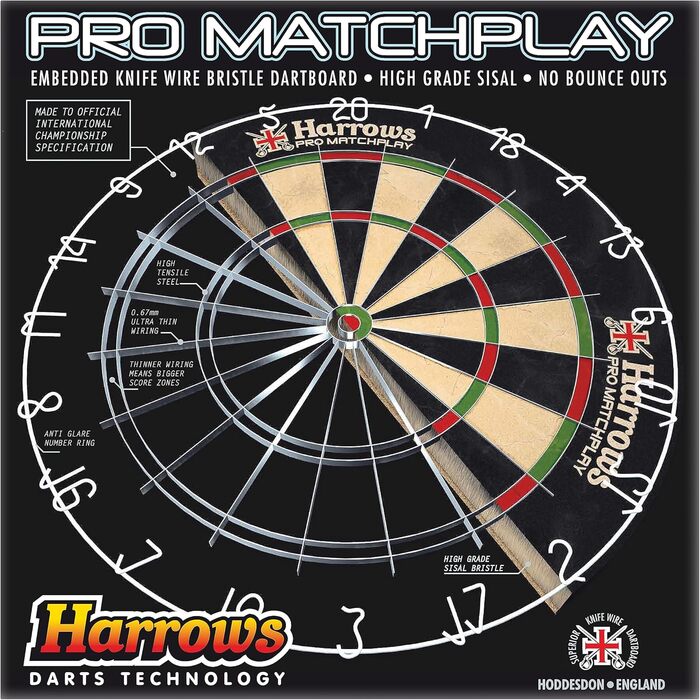 Дартс дошка Harrows MARDLE Matchplay, професійна, F/S