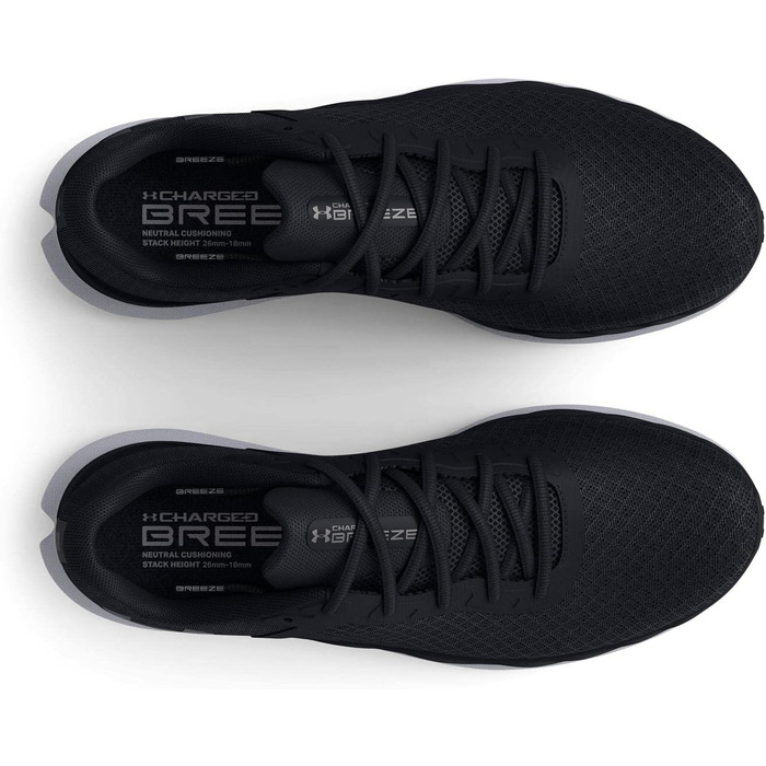 Чоловічі бігові кросівки Under Armour Charged Breeze, розмір 45 EU, чорний колір