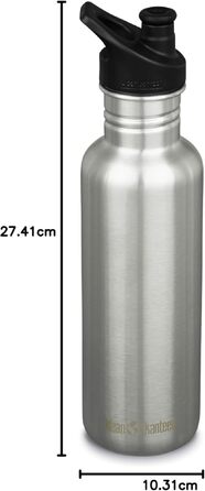 Термобутилка Klean Kanteen з нержавіючої сталі, 500 мл, універсальна, срібляста
