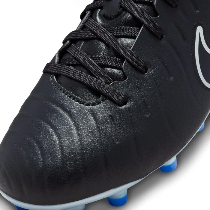 Дитячі футбольні бутси Nike Legend 10 Academy FG/MG - чорний, хромований, синій (35 EU)