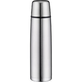 Термос alfi ISOTHERM PERFECT DV 1,0 л з нержавіючої сталі, з чашкою, герметичний, тримає тепло, не залишає відбитків, довговічний, для посудомийки, BPA-free, 1000 мл