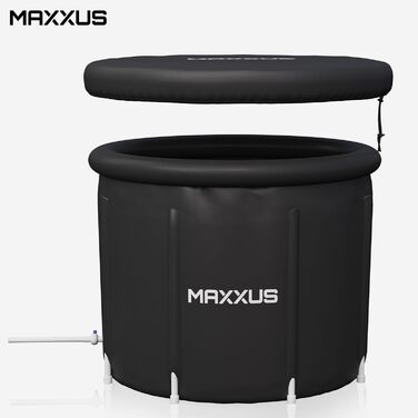 MAXXUS Eisbad XL – надувна криотонна для дому, 450л, з кришкою та насосом, 90 см Ø, для дорослих та спортсменів