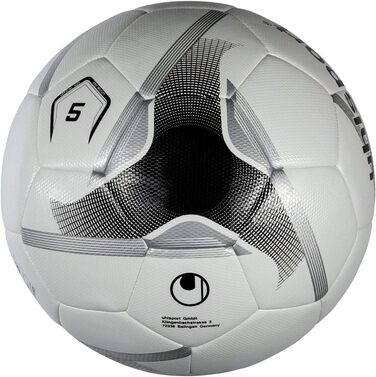 М'яч для футболу Uhlsport Nitro Synergy, розмір 5, білий/чорний, для ігор і тренувань