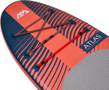 Надувна SUP-дошка Aqua Marina Atlas 366x86x15 см з каяк-сидінням і подвійним веслом, комплект, червона