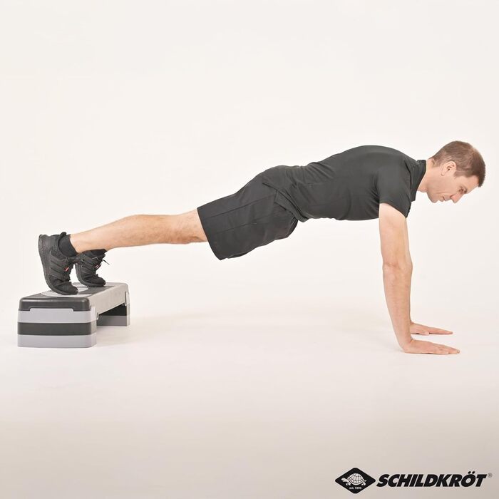 Аеробний степпер Schildkröt Fitness, 3-рівневе регулювання висоти, нековзка поверхня, гумові ніжки, навантаження до 150 кг, для дому