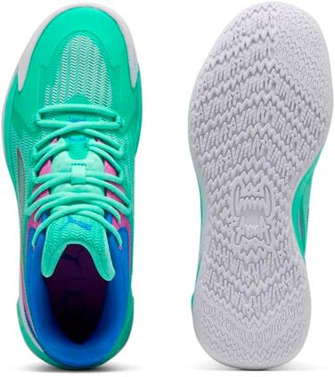 Кросівки баскетбольні PUMA Dagger (44 EU, Green Glimmer Pure Magenta)