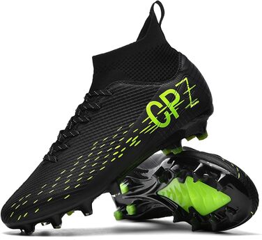 Футбольне взуття для чоловіків та жінок, зала, унісекс, бейсбол, футбольне взуття для газону, дитяче регбі, доросле, AG FG TF, широкі тренувальні кросівки (39/40 EU, 111 Ag Schwarz)