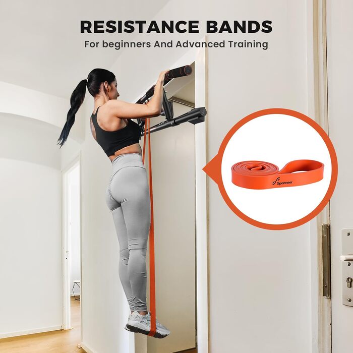 Турнік Sportneer для дверей: універсальний, з різними хватами